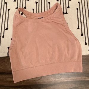 Old Navy Active Light Support Seamless Rib-Knit Longline Sports Bra